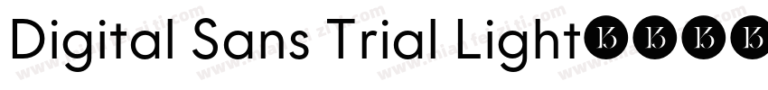Digital Sans Trial Light字体转换